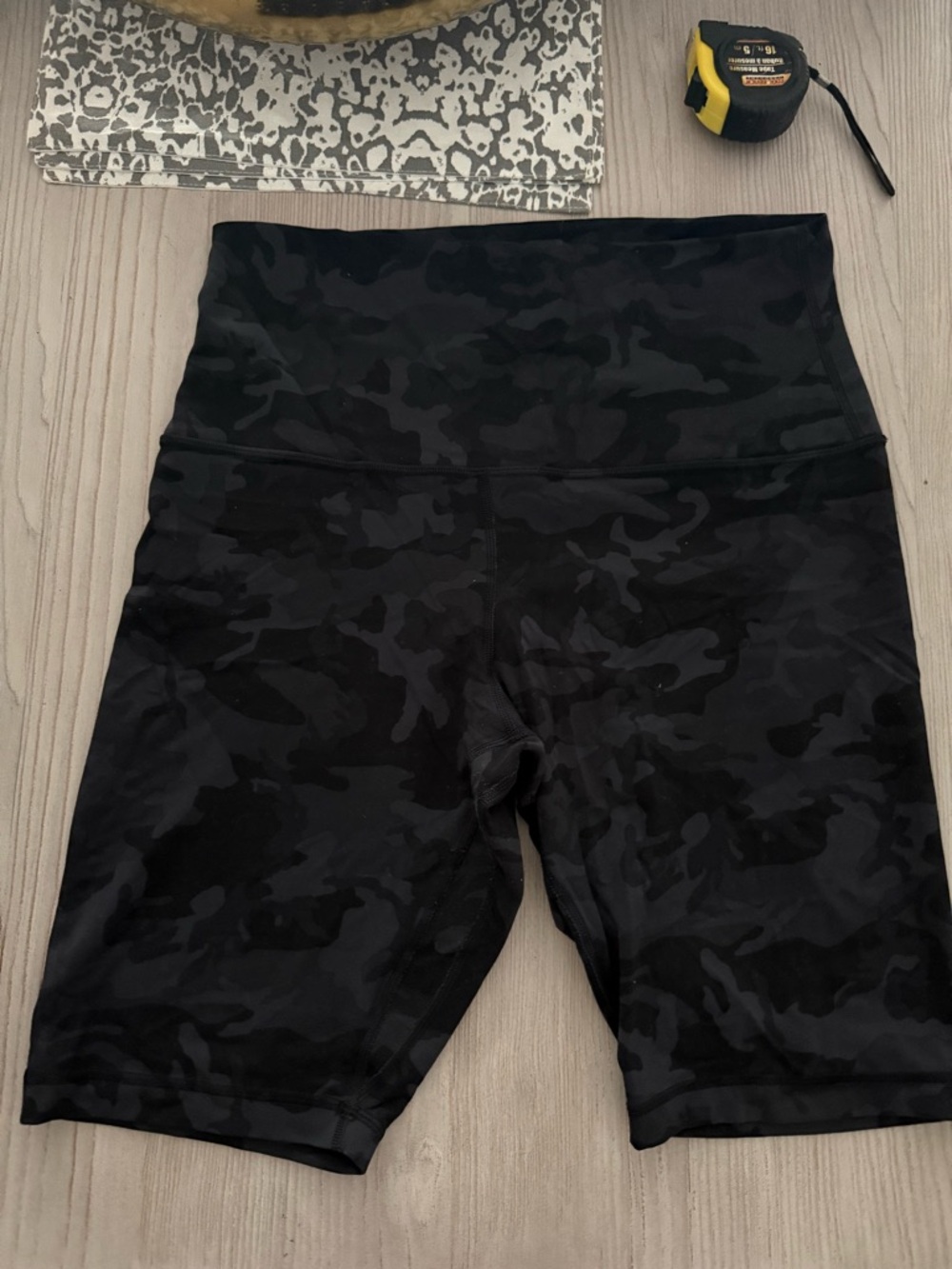 Lululemon Align High-Rise Black Camo Women’s Active Shorts